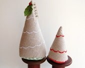 LINEN CHRISTMAS TREES 