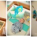 Musical ELEPHANT CARNIVAL Baby Mobile (Artist Choice Colors) -  for Modern Nursery, Baby Crib, Playroom (listing for one)