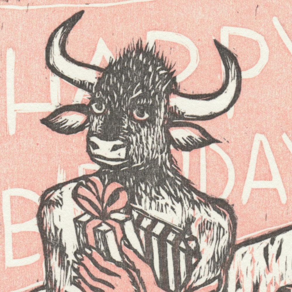 Minotaur Birthday Card