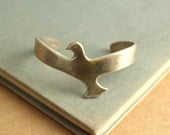 silver bird bracelet cuff boho vintage bird tribal spring fashion