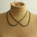 Peter Pan Collar Necklace in Antique Brass Chain for spring fashion