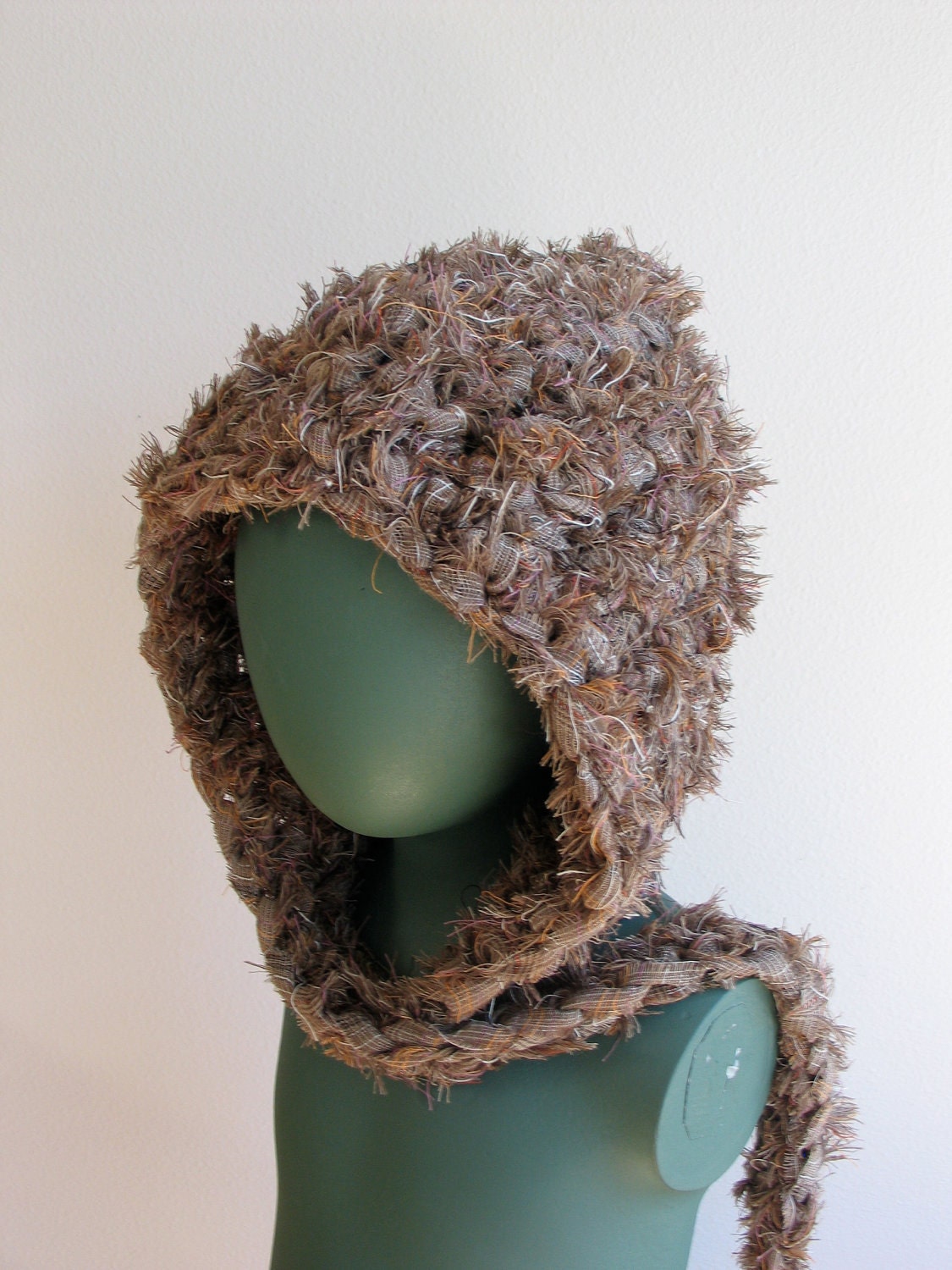 Fuzzy Earth Fairy Hood