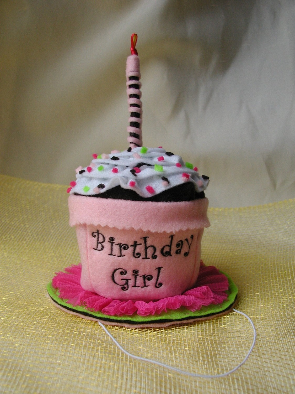 Birthday Girl Cupcake Hat TM by Sew Cute Sweets