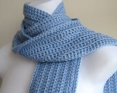Light Blue Scarf Sky Blue Classic Unisex Men GABLE