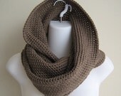Infinity Twist Cowl Taupe Beige NIKKI
