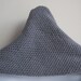 Grey Cowl Hood Gray Wool Bamboo NIKKI
