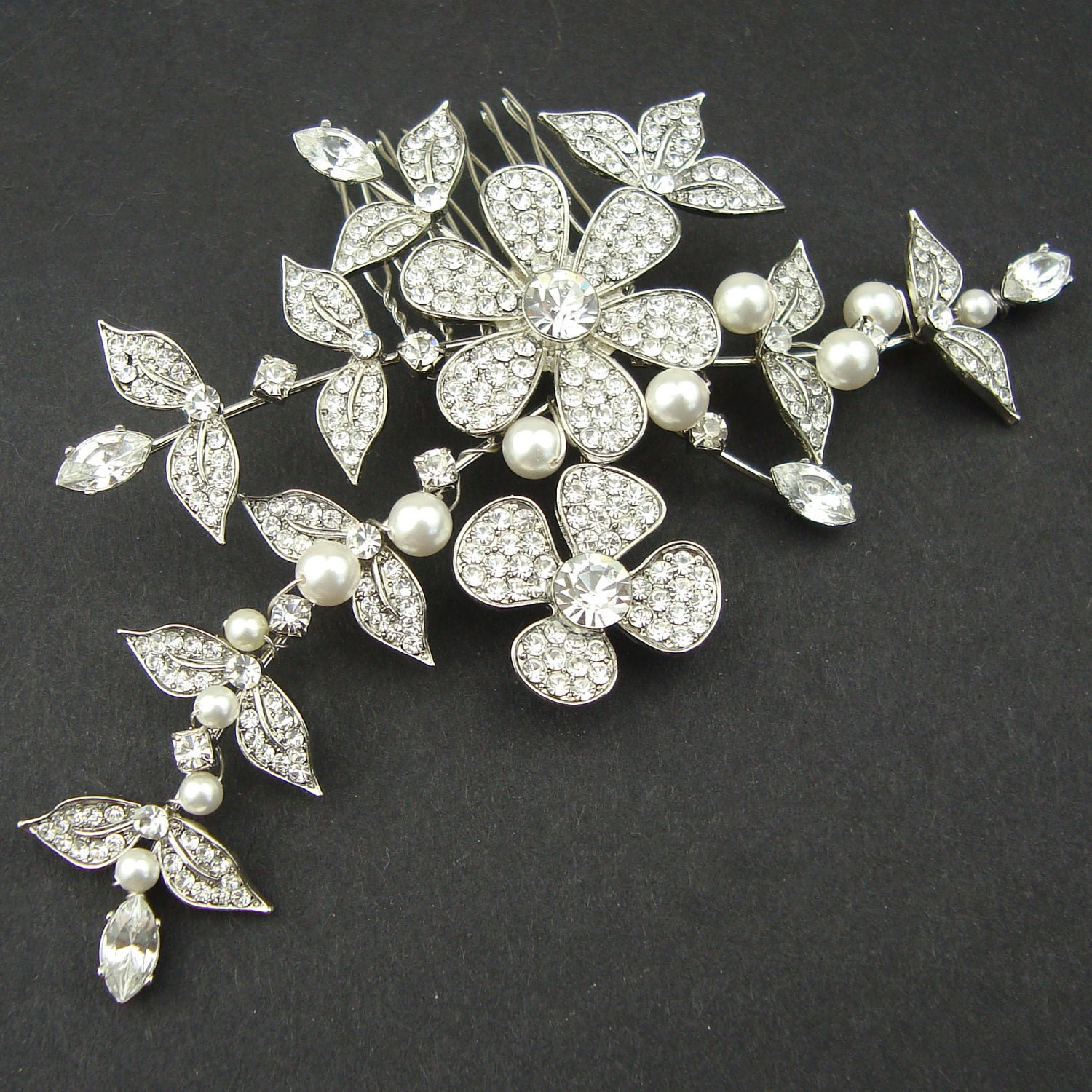 Bridal Hair Comb, Wedding Hair Vine, Wedding Bridal Hair Accessories, Wedding Hair Comb, Leaf Head Piece, FLORENCE