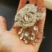 Crystal Rose Bridal Hair Comb, Bridal Wedding Hair Accessories, Vintage Style Wedding Hair Comb, Flower Bridal Headpiece, ROSEMARIE