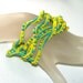 Turquoise, Lemon, and Lime Twist ... Necklace . Bracelet . Summery . Ndebele Rope . Tubular Herringbone . Bright . Sunny . Beadwoven