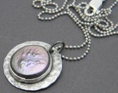 Lavender Coin Pearl Necklace