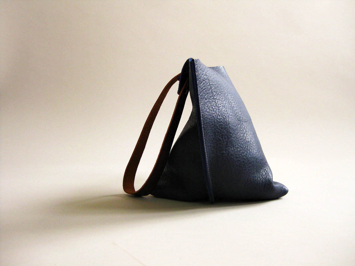 10in Wedge - Primary collection - Indigo blue leather
