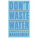 Kids Art for Bathroom - Don't Waste Water Print 6 in x 10 in Bathroom Wall Decor - Kids Bathroom Art - Kids Art Prints - Kids Room Art