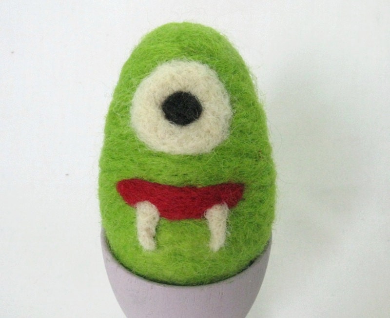 Easter Egg - Needle Felted Monster Egg