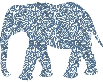 Giant Elephant Wall Graphic 40 inch wide x 26 inches tall