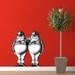Tweedle Dee and Tweedle Dum Alice in Wonderland Themed Vinyl Wall Decal