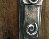 Awareness - Silver Spiral Pendant Necklace