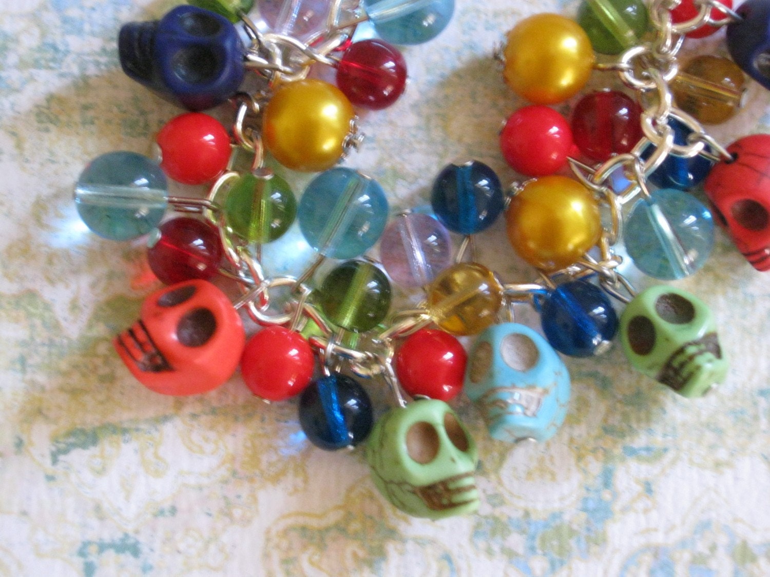 Dia De Los Muertos/Day of the dead Charm Bracelet
