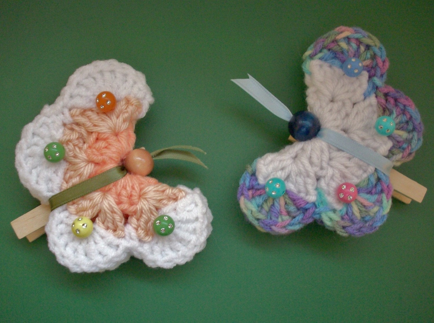 Pair of Pretty Butterfly Clips