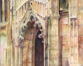 Western Porch, St. Mary's Church, Nottingham - print
