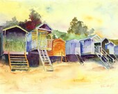 Beach Huts at Wells - print