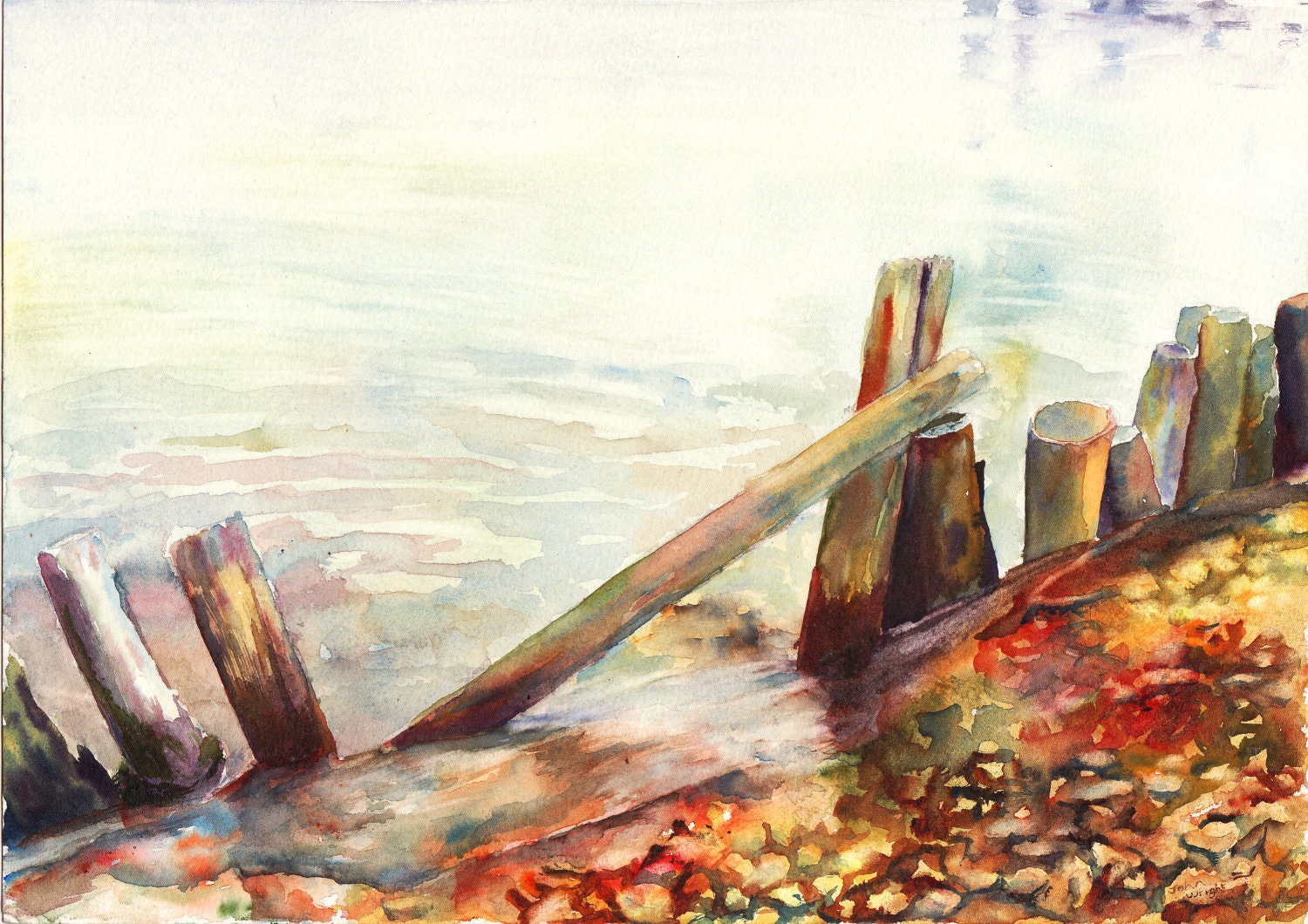 Deserted Mooring, Walberswick - print