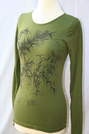Olive Bamboo Long Sleeve top