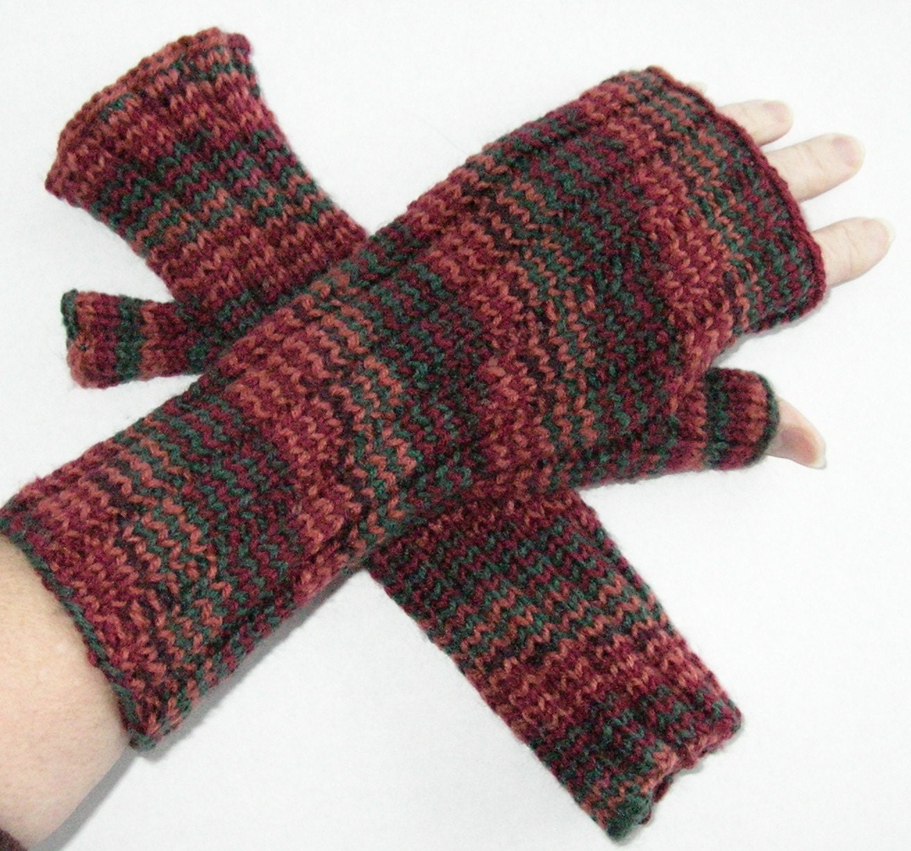 Fingerless Gloves Autumn Leaves