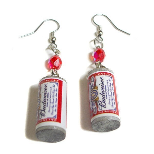 King of Beers Budweiser Earrings