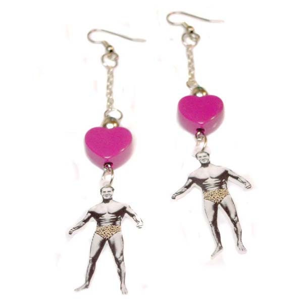 Mini Muscleman Earrings