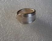 Spoon Ring Recycled Silverware  Fascination Pattern Custom Sizing