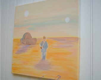 Star Wars Painting Little Anakin  - Kids Nursery Wall Art