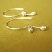 Shiny Droplets - Tiny Sterling Silver Nugget Earrings - mirror finish