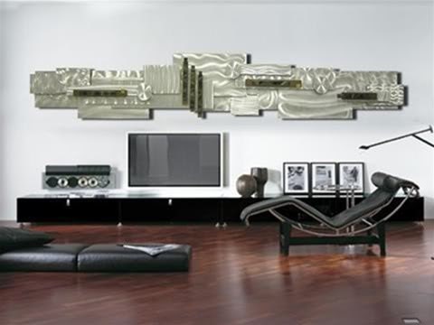 Modern Large Metal Abstract Wall Art Industrial Age Sculpture / by Jon Allen