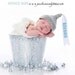 Knotty Noggins - Chocolate Kisses - custom crochet hat - newborn size