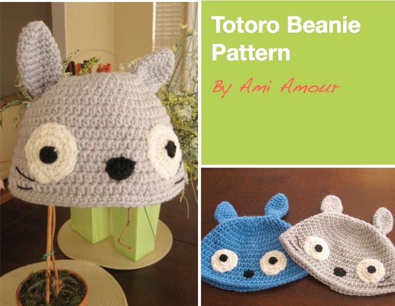 Totoro Hat Pattern PDF Beanie