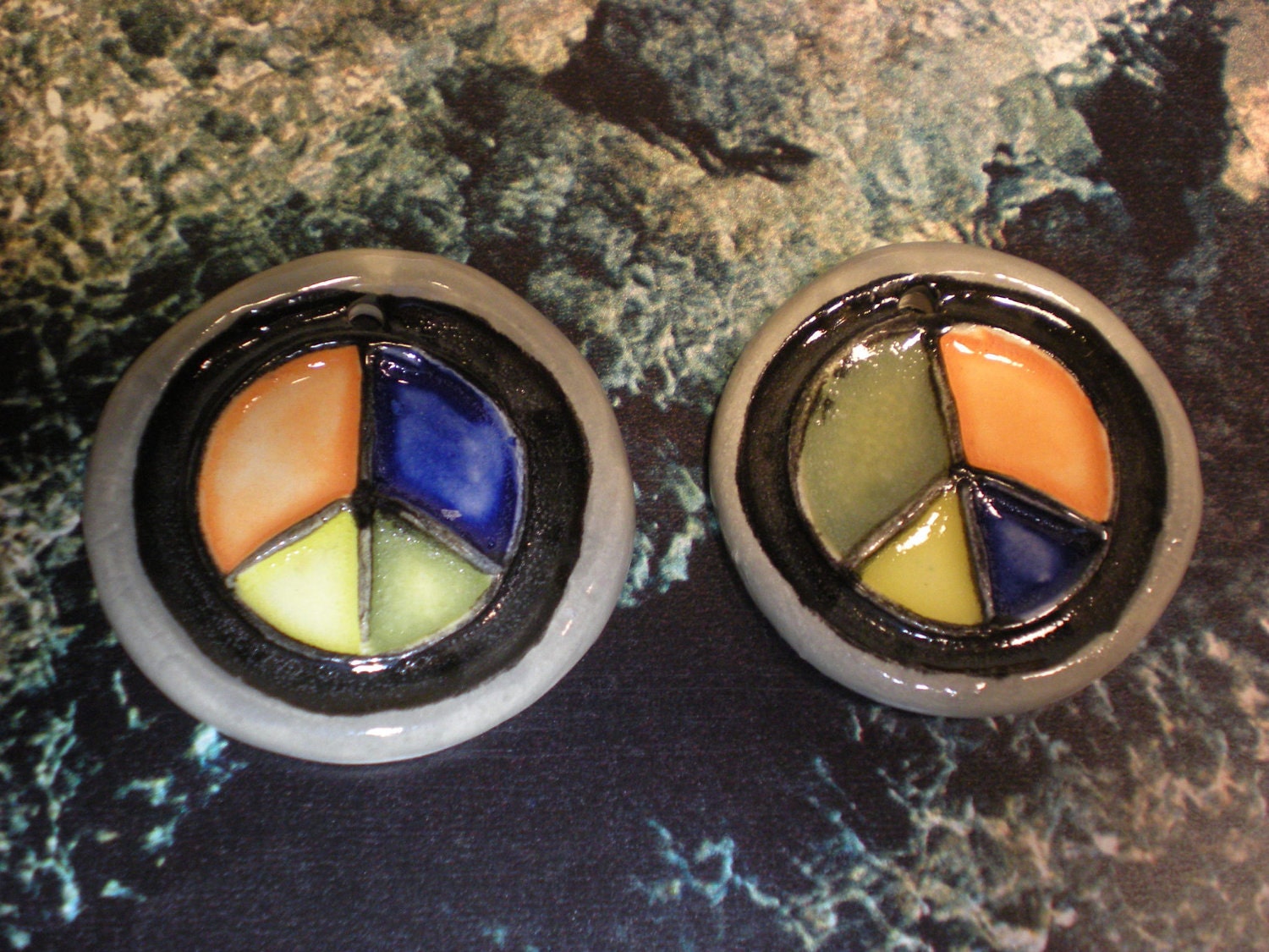 Peace and Love in 2012  2 designer pendants on  Sale