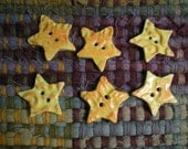6 super star ceramic buttons Etsy Exclusive sale
