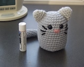 PDF CROCHET PATTERN - Kitty Chapstick Container