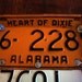 Vintage License Plate Bowl (Alabama 1956/Kansas 1961)