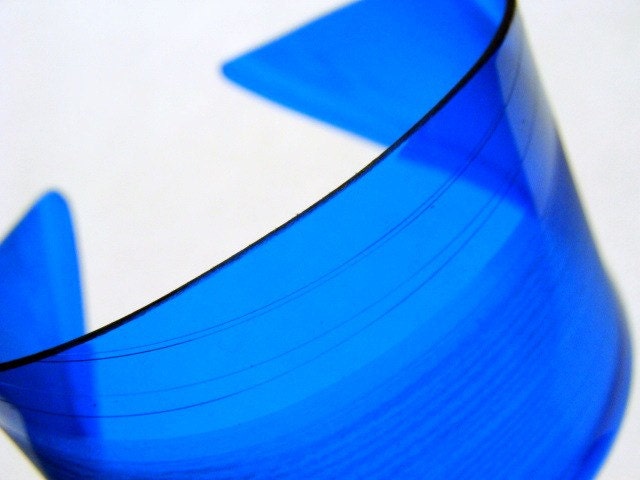 Blue Vinyl Record Cuff