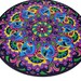 RESERVED FOR PATRICK Paisley  -  Original Mandala Painting on Recycled Vinyl Record