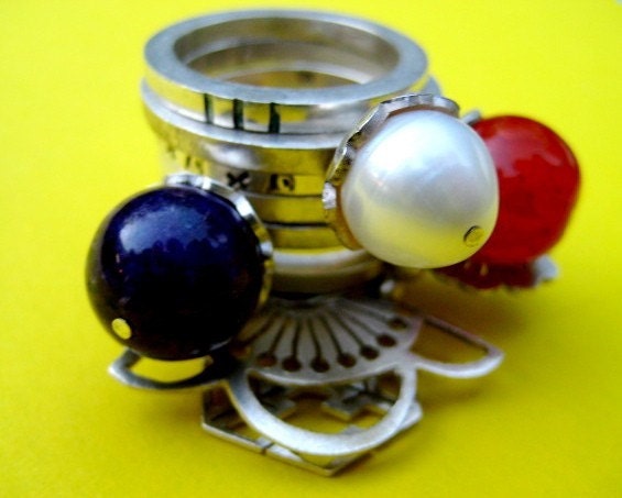 Sterling Silver Spacer Stack Ring