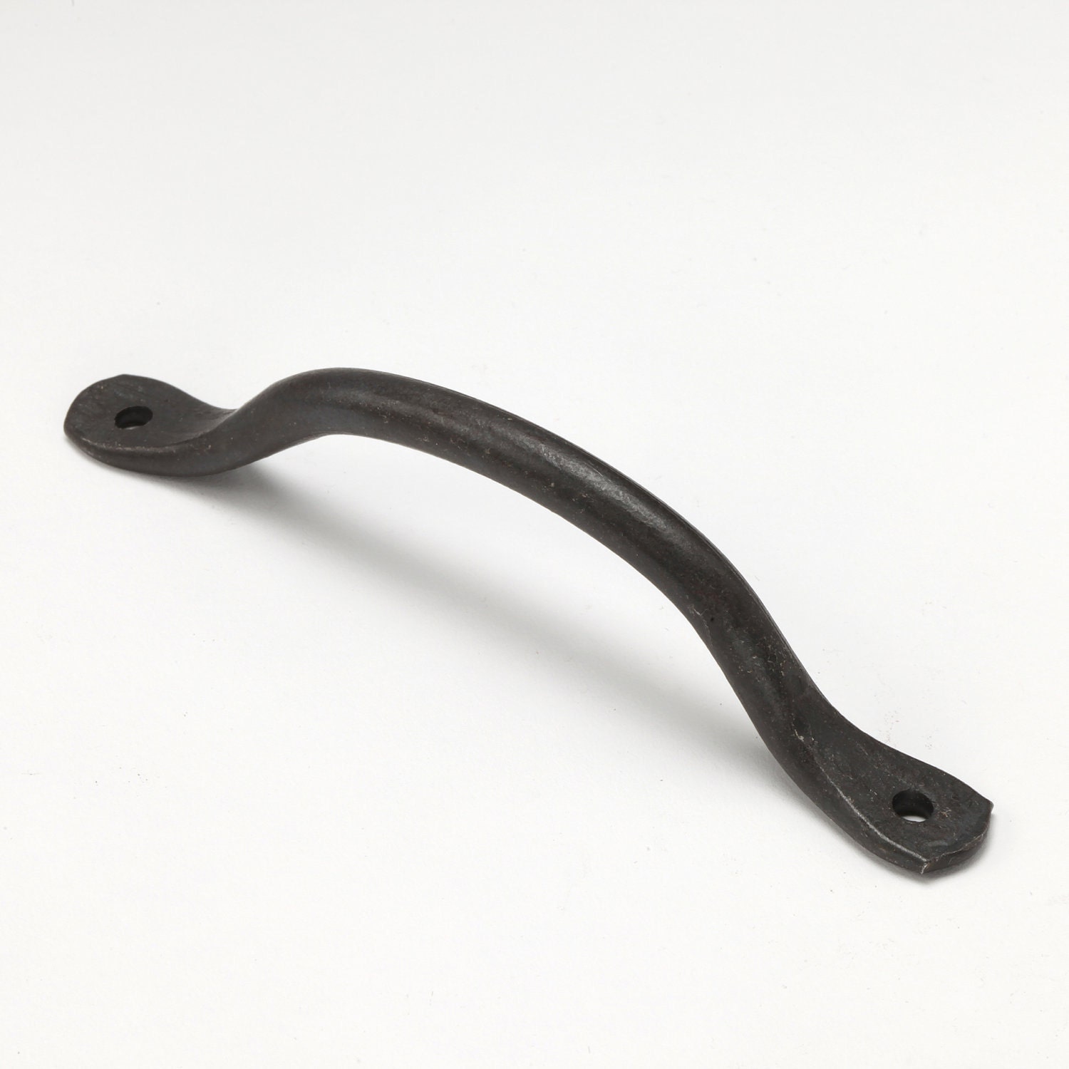 Med. Handle 0602 - 4 3/4" Centers - Wrought Iron Cabinet Hardware