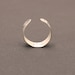 Toe Ring Circles Silver Sterling Adjustable Wide Band Toering