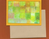 Blank Note Card Invitation Stationery - HR 1 Abstract Art Card