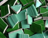 Mosaic tiles real  Ware Shamrock Sea Mist Green