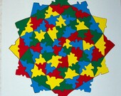 Wooden Pinwheel Brain Teaser Puzzle