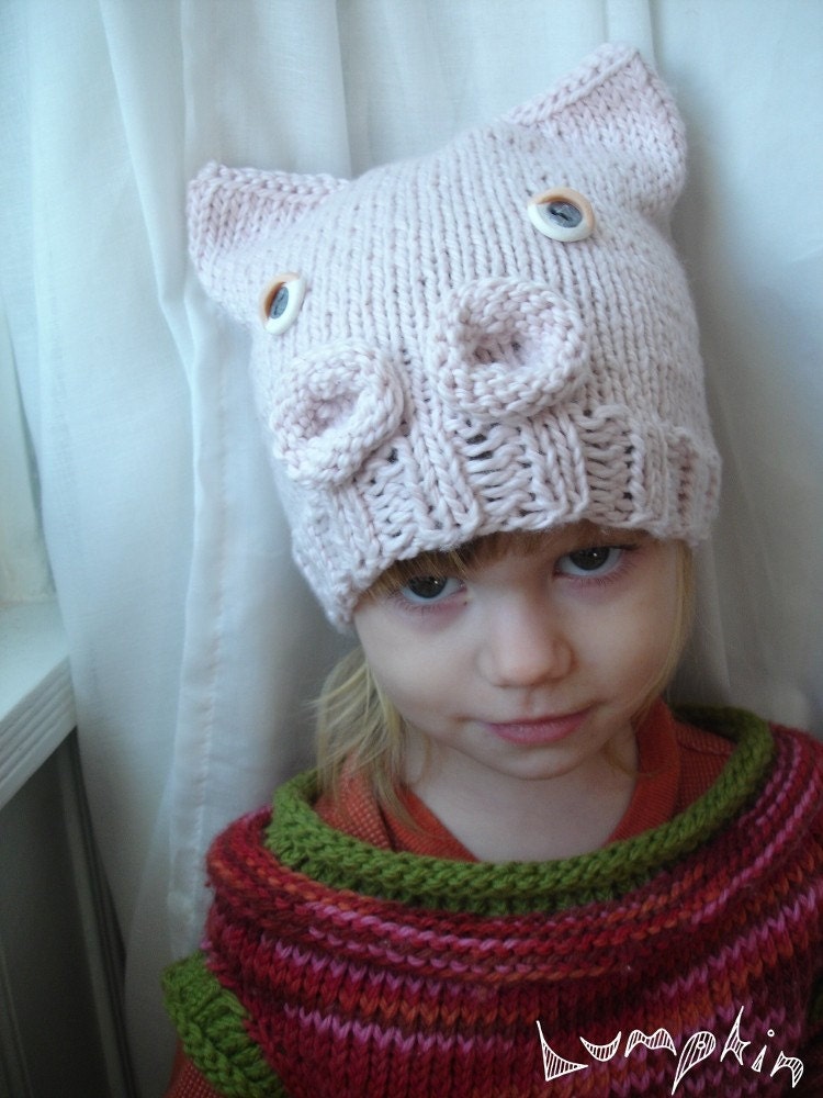 Organic Cotton Piggy Hat