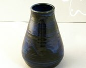Blue Black Pottery Vase