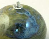 Oil Lamp  Handmade Ceramic in Waterlily